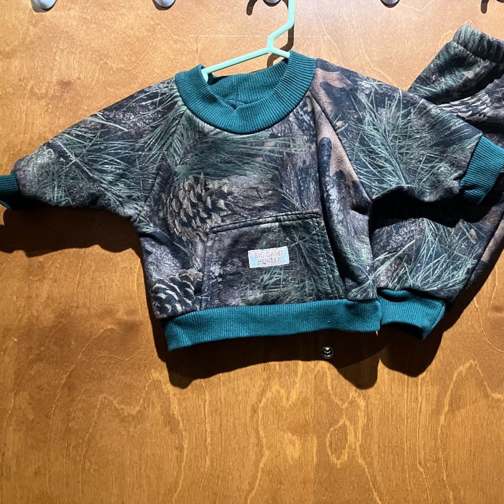 Camouflage pattern playsuit combo 18m for cold months